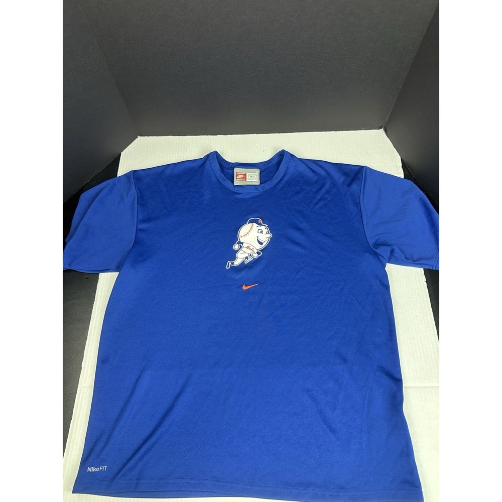 Nike Team Sports Cooperstown Collection New York Mets "Me Met" MLB Tshirt Sz Lrg